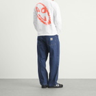 No Problemo Men's Smile Away Long Sleeve T-Shirt in White