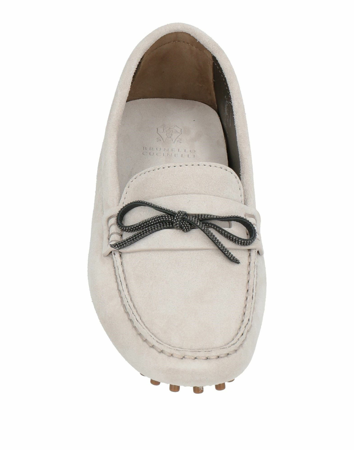 Brunello Cucinelli Womens Loafers Light in Grey