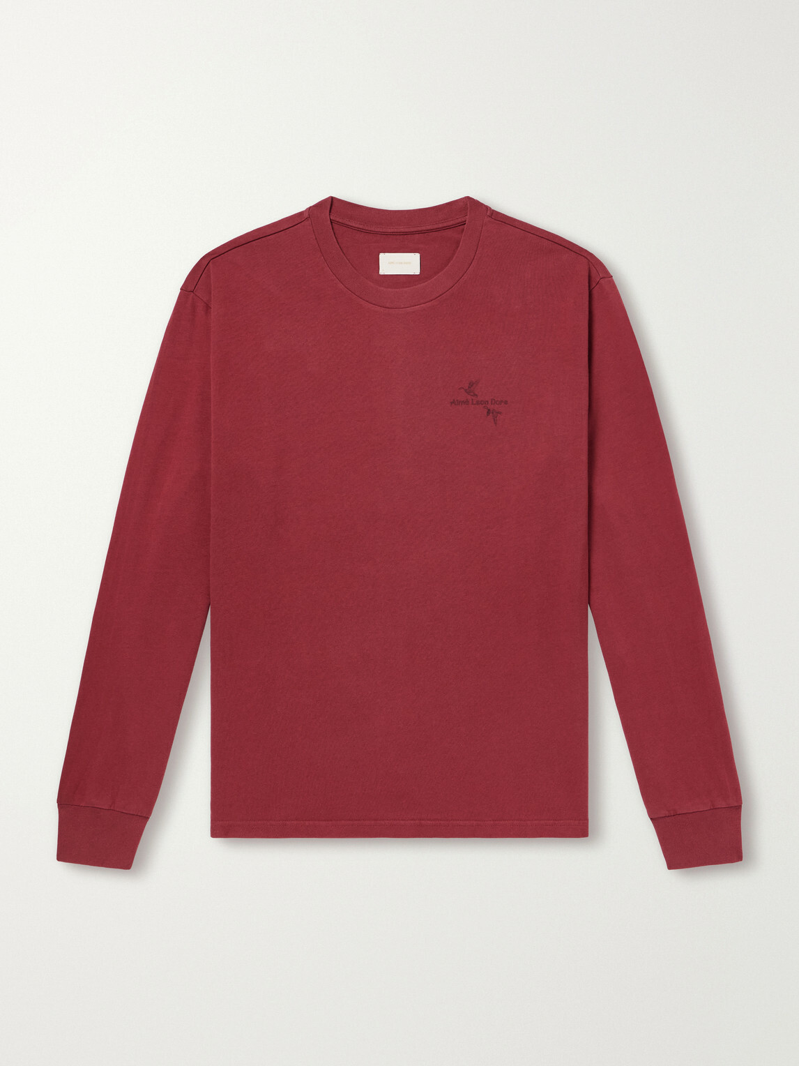 Aimé Leon Dore - Logo-Embroidered Cotton-Jersey T-Shirt - Burgundy