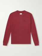 Aimé Leon Dore - Logo-Embroidered Cotton-Jersey T-Shirt - Burgundy