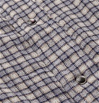 Our Legacy - Fine Frontier Oversized Checked Cotton Shirt - Blue