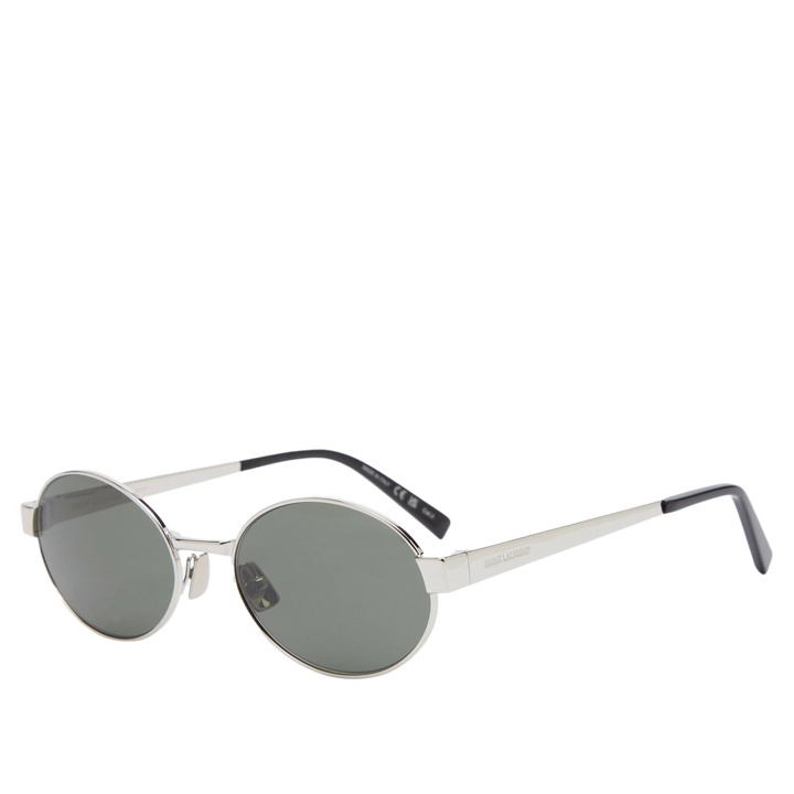 Photo: Saint Laurent Sunglasses Women's Saint Laurent SL 692 Sunglasses in Silver/Grey 