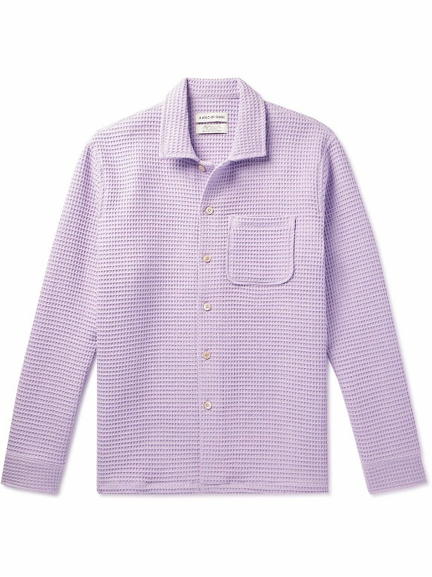 Photo: A Kind Of Guise - Atrato Waffle-Knit Cotton Shirt - Purple