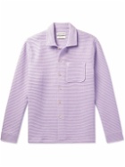 A Kind Of Guise - Atrato Waffle-Knit Cotton Shirt - Purple