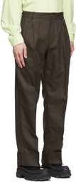 Acne Studios Khaki Organic Cotton Trousers