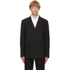 Valentino Black Wool Double-Breasted Blazer