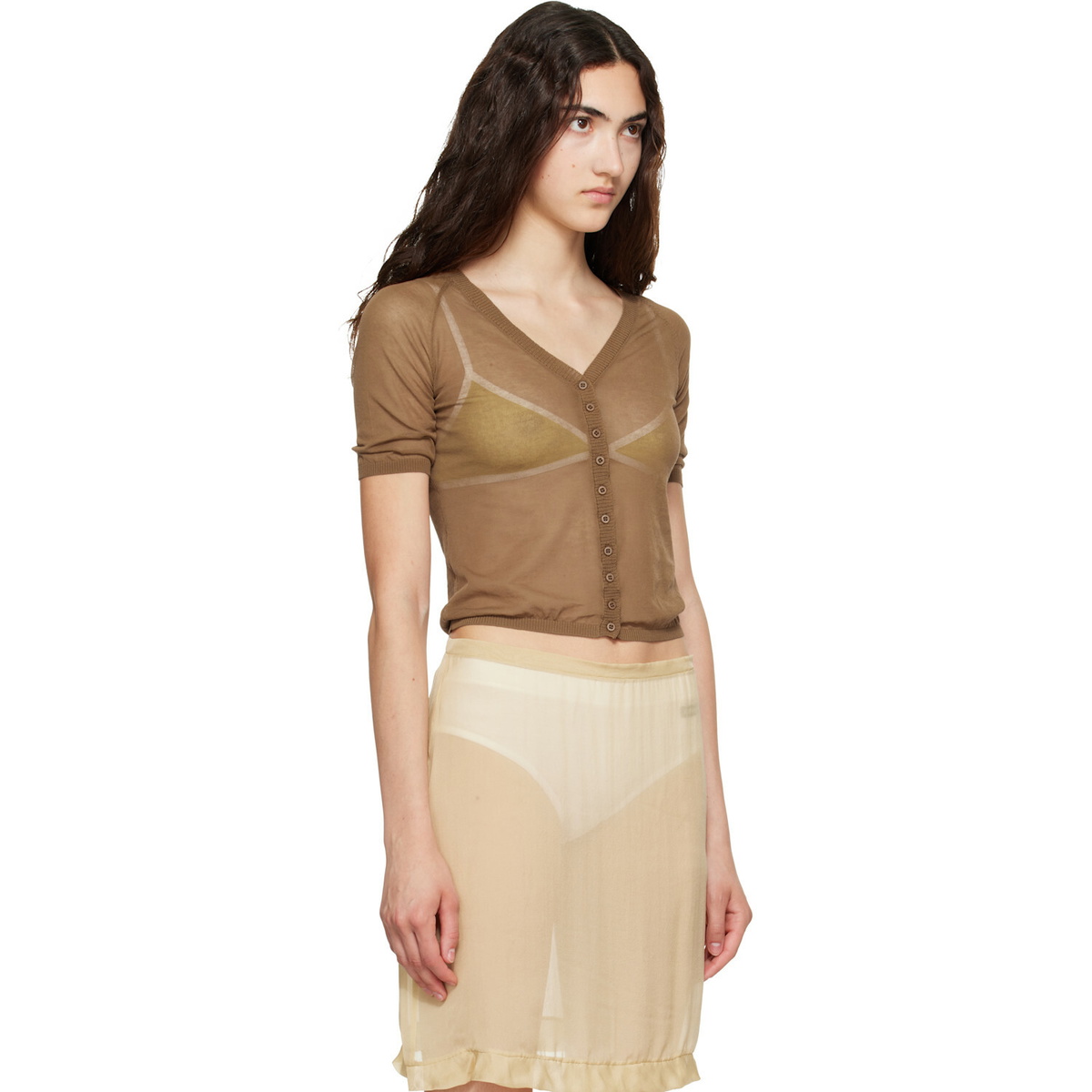 Paloma Wool Brown Nice Cardigan