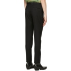 Saint Laurent Black Wool Gabardine Trousers