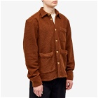 Foret Men's Ivy Wool Overshirt in Rubber