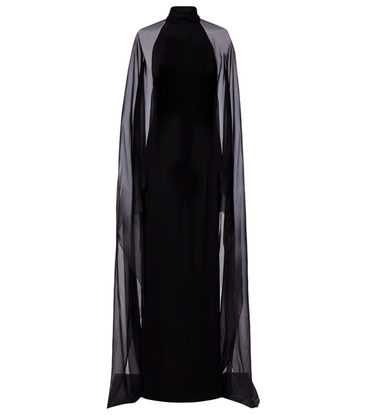 Photo: Ralph Lauren Collection Tilly caped jersey gown