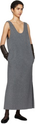 Carven Gray Vest Maxi Dress