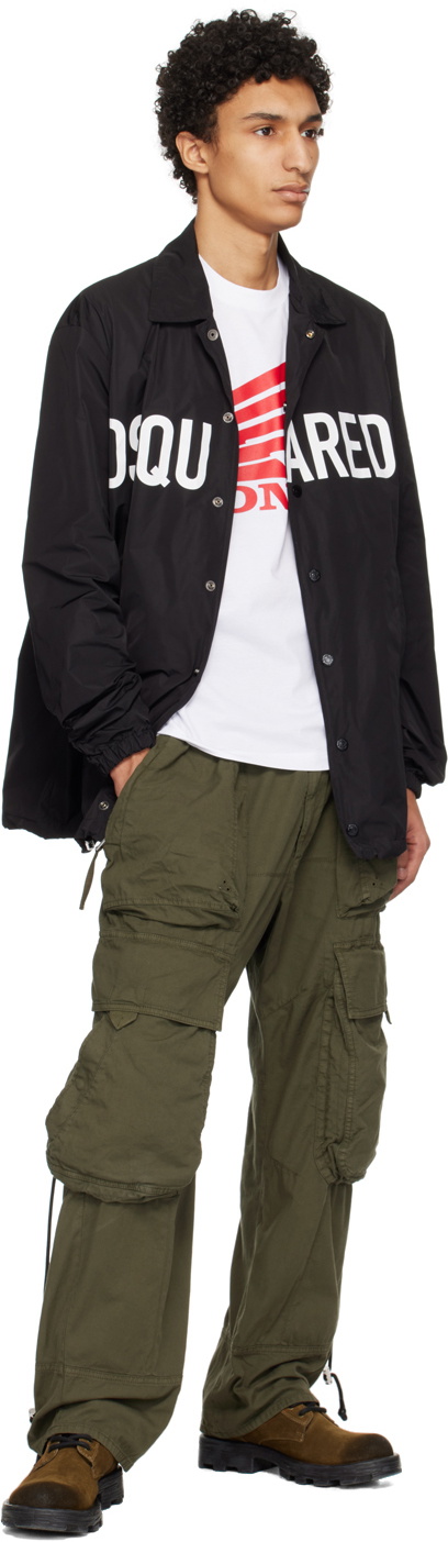 Dsquared2 Black Printed Jacket
