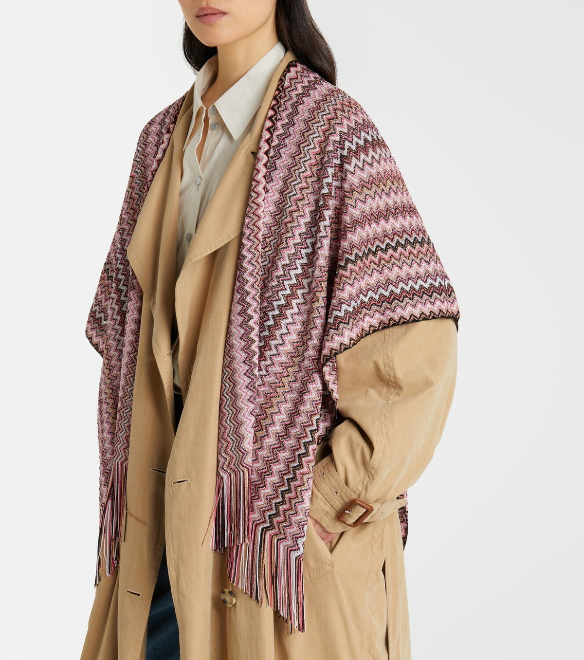 Missoni Zigzag fringed scarf
