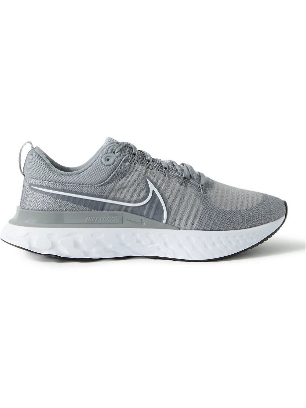 Photo: Nike Running - React Infinity Run 2 Flyknit Running Sneakers - Gray
