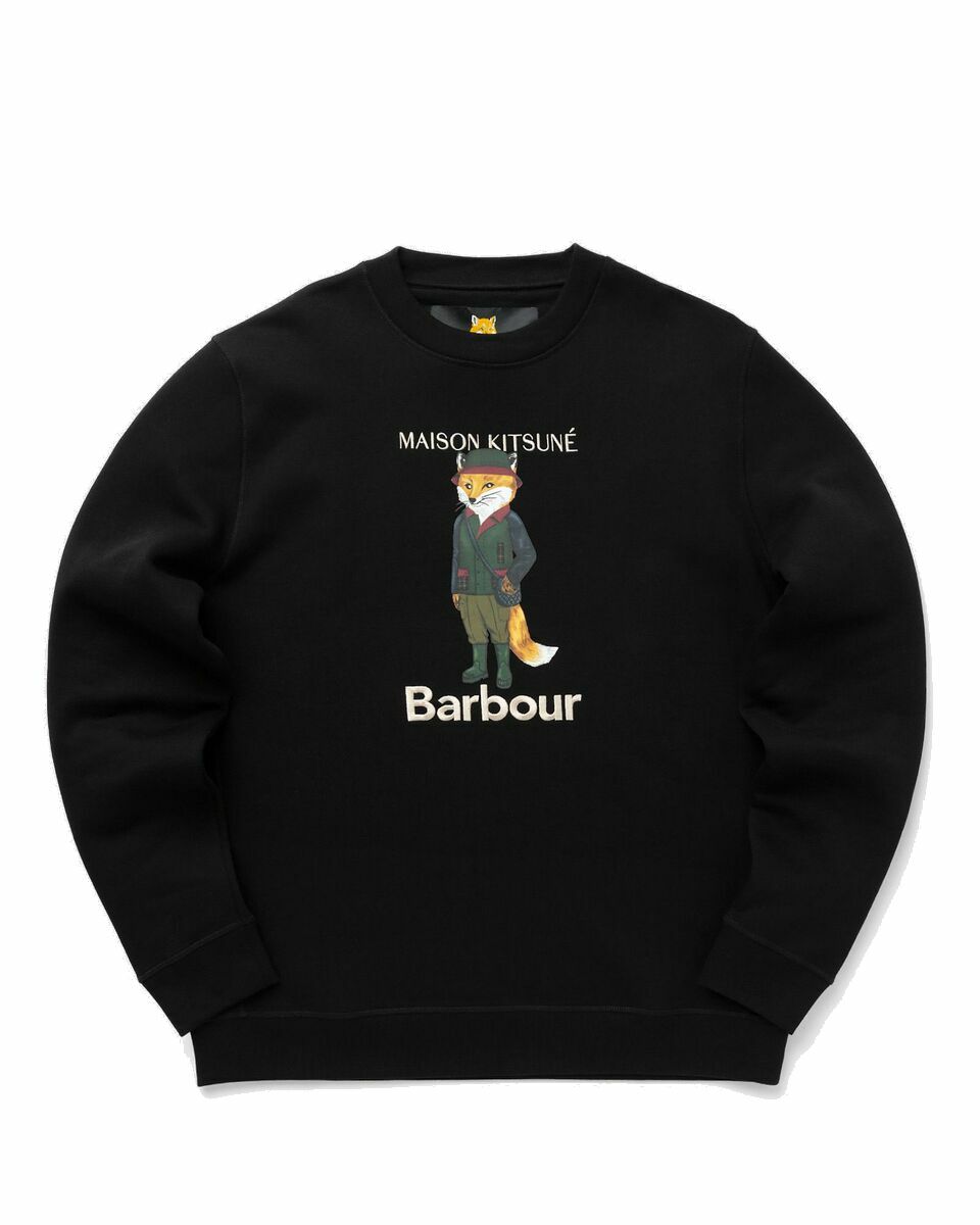 Photo: Barbour Barbour X Mk Beaufort Fox Crew Black - Mens - Sweatshirts