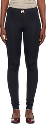 Caro Editions Black Jersey Leggings