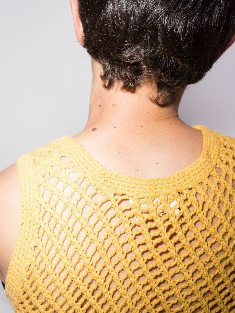 Nicholas Daley Open Knit Cotton Vest Top Nicholas Daley
