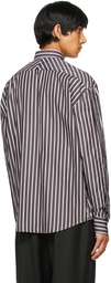 Études Brown Striped Address Shirt