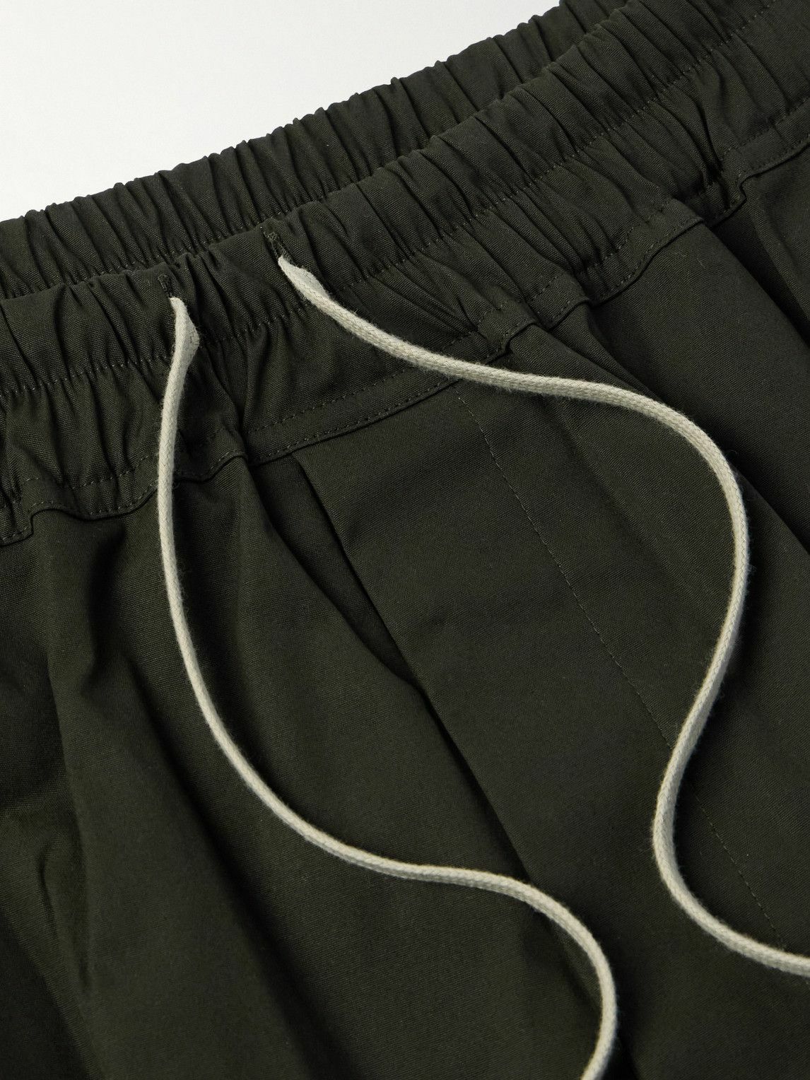 Rick Owens - Pod Cotton-Blend Poplin Drawstring Cargo Shorts