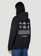 VTMNTS - Movie Barcode Definition Hooded Sweatshirt in Black