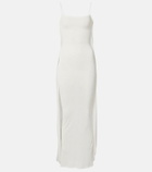Jacquemus Plumetis polka-dot jersey slip dress