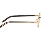Prada Eyewear Gold Round Sunglasses