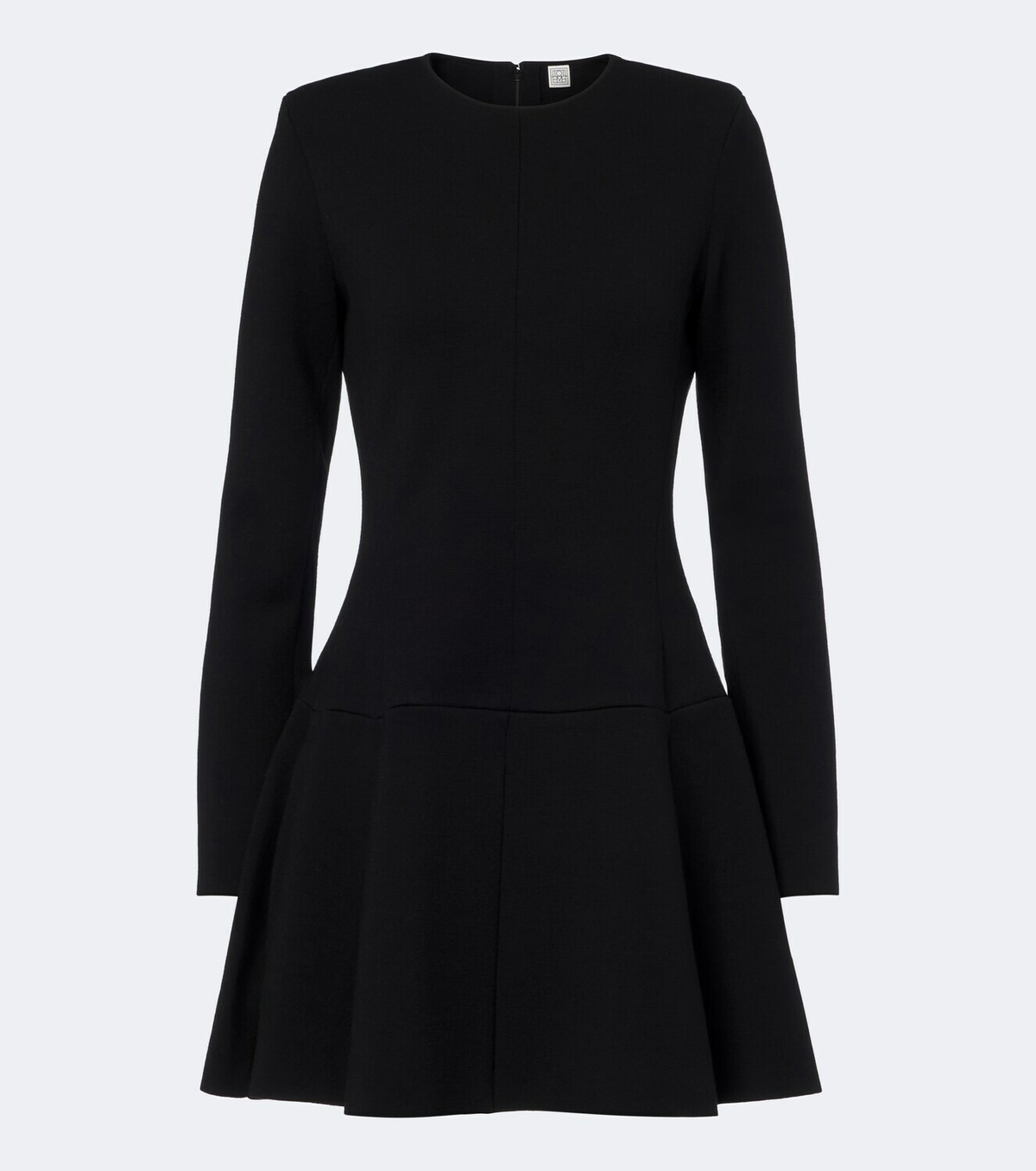 Toteme Pleated wool-blend minidress