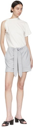 Vejas Maksimas Gray Cotton Shorts