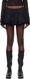 Yuhan Wang Black Balloon Miniskirt