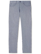 Gabriela Hearst - Austin Straight-Leg Striped Cotton Trousers - Blue