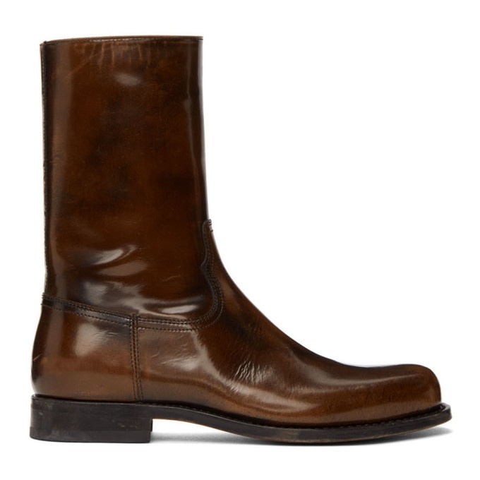 Photo: Dries Van Noten Black and Brown Leather Boots