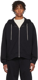 Jil Sander Black Cotton Hoodie