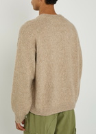 Cherry Los Angeles American Classic Logo Alpaca-blend Jumper Off White
