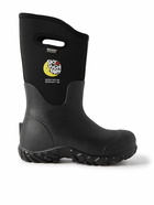 SKY HIGH FARM - BOGS Workwear Worker Logo-Print Scuba and Rubber Boots - Black