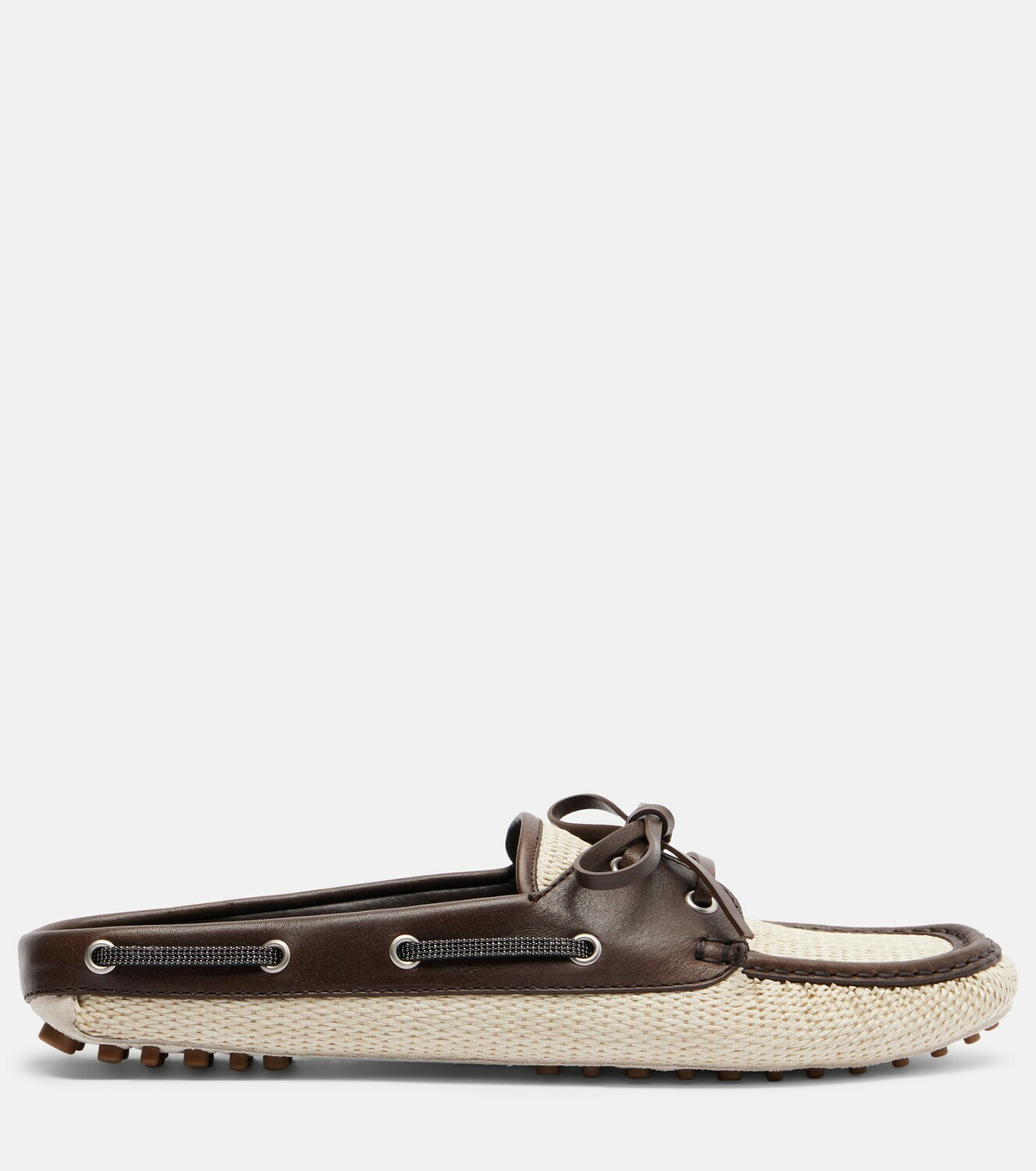 Brunello Cucinelli Monili canvas mules