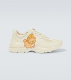 Gucci - Gucci Kawaii Rhyton leather sneakers