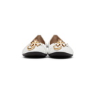 JW Anderson White Anchor Logo Ballerina Flats