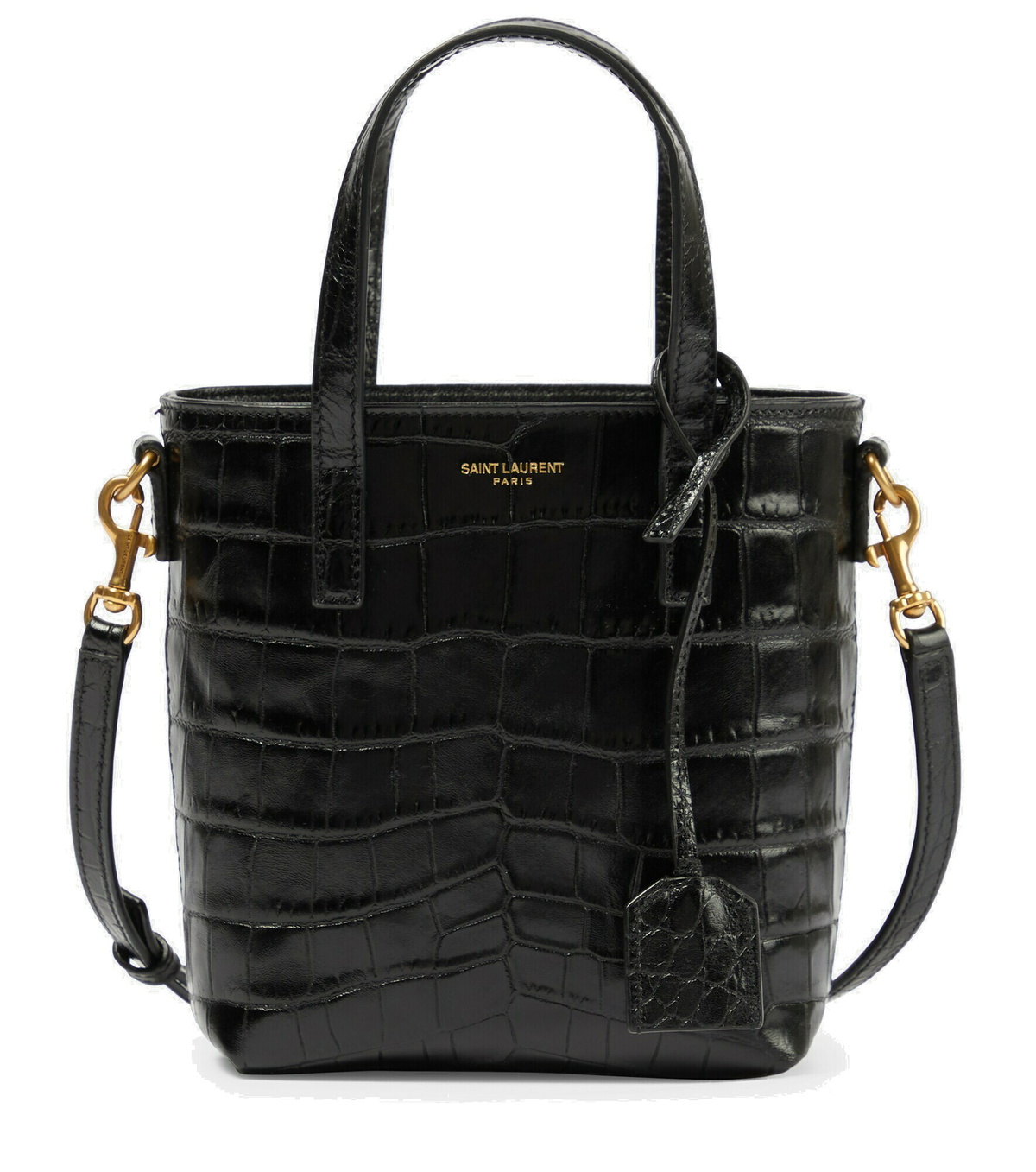 Saint Laurent - Paris Mini croc-effect leather tote bag Saint Laurent