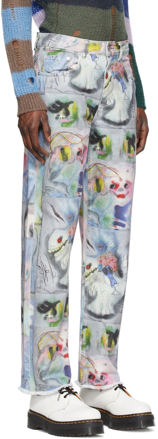 Marc Jacobs Heaven Multicolor Graphic Jeans Marc Jacobs Heaven