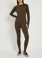 Varley Always Warm Stretch-jersey Leggings Dark Brown