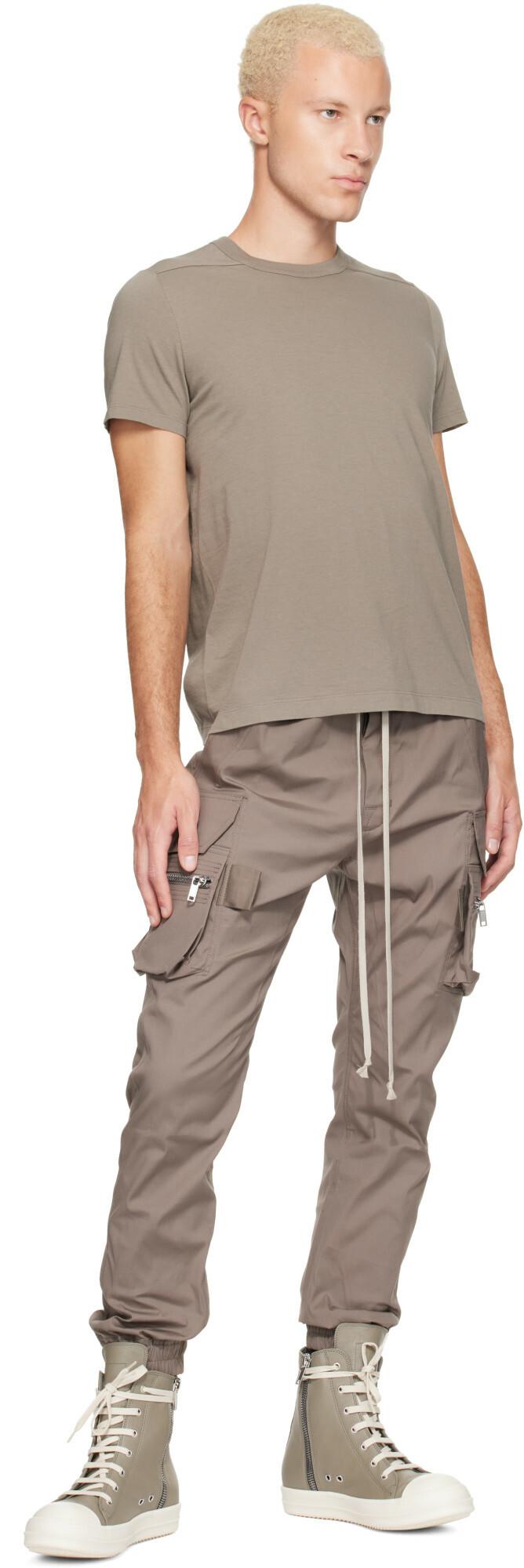 Rick Owens Gray Tower Short Level T-shirt