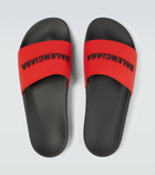 Balenciaga - Rubber pool slides with logo