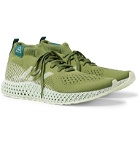 adidas Consortium - Pharrell Williams 4D Runner Embroidered Primeknit Sneakers - Green
