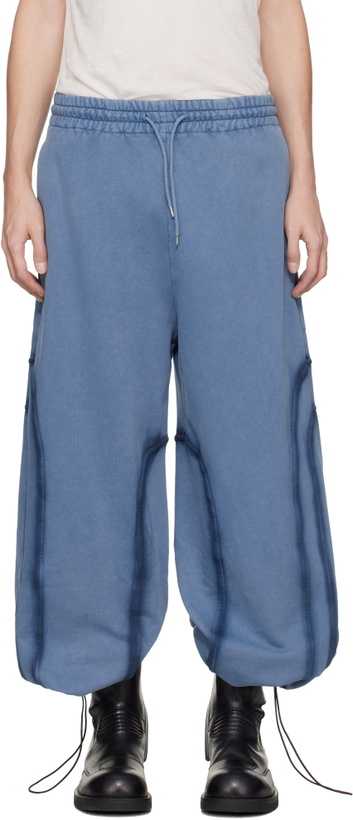 Photo: AVAVAV Blue Relaxed Drawstring Lounge Pants