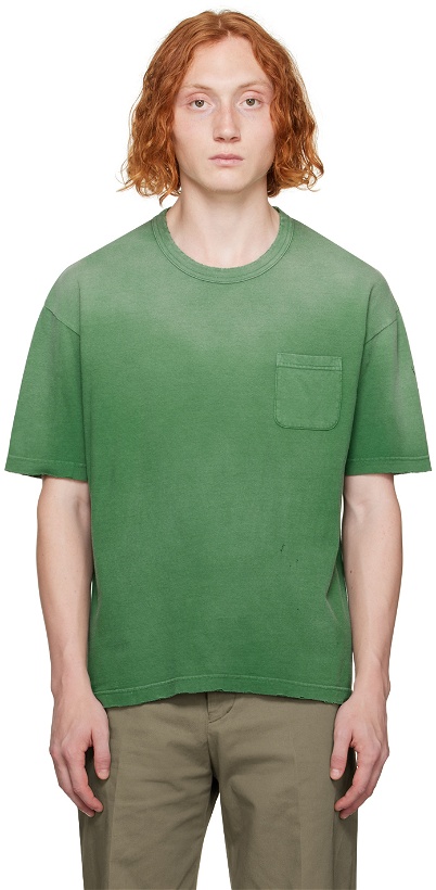 Photo: visvim Green Jumbo Crash T-Shirt