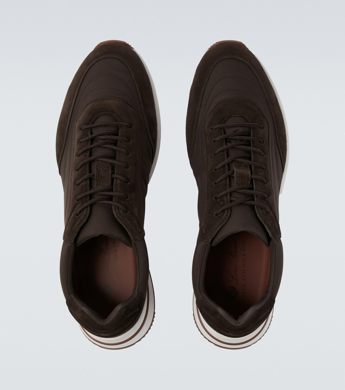 Loro Piana Week End Walk suede-trimmed sneakers