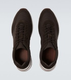 Loro Piana Week End Walk suede-trimmed sneakers