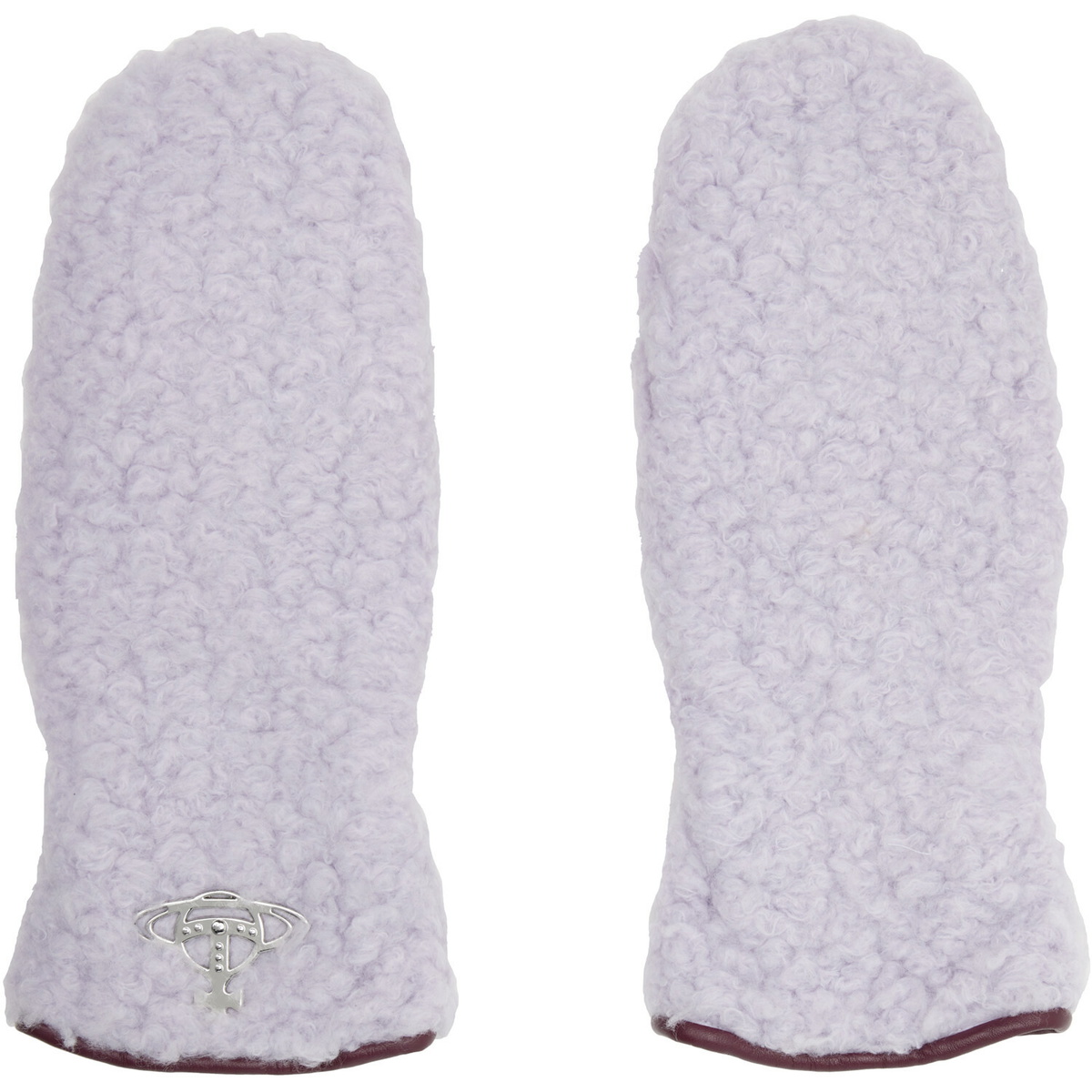 Vivienne Westwood Purple Poodle Boa Mitts
