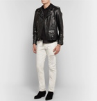 Saint Laurent - Slim-Fit Distressed Denim Jeans - Men - White