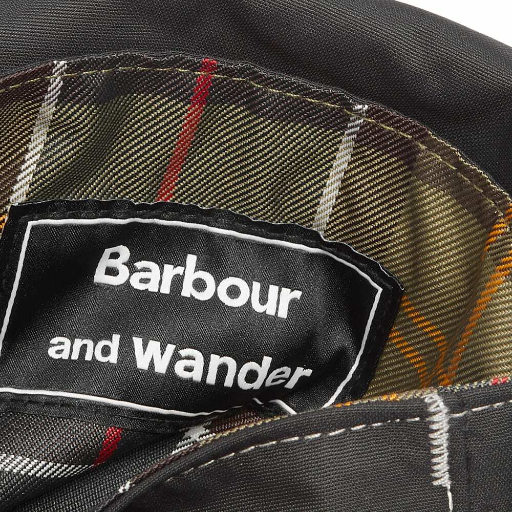 Barbour x and wander Shoulder Pouch in Black Barbour